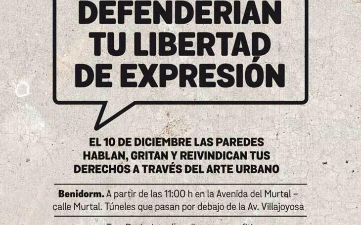 Grafitis para hablar de los Derechos Humanos 