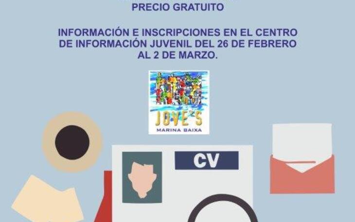 Jove’s Marina Baixa organiza un taller gratuito sobre cómo elaborar un currículum