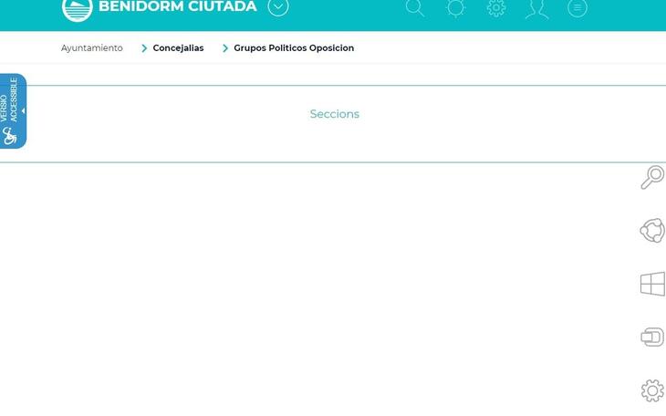 Ciudadanos denuncia al PP “por el uso partidista de la web de Benidorm al omitir las mociones de la oposición"