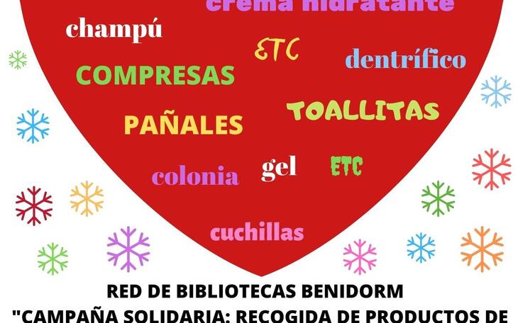 La Red de Bibliotecas lanza junto al CRIS una campaña solidaria de recogida de productos de higiene personal