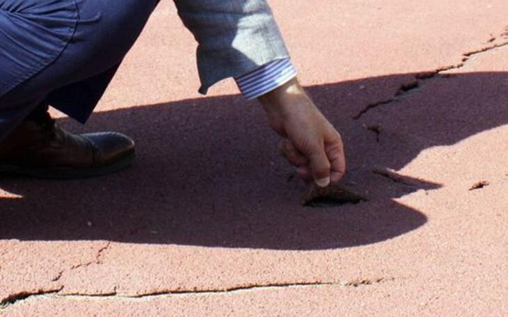 Ciudadanos denuncia el estado “lamentable” de la pista de atletismo de Benidorm que acogerá las Olimpiadas escolares   