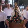 Ofrenda a la Virgen del Carmen.