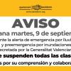 Suspensiòn clases lluvias